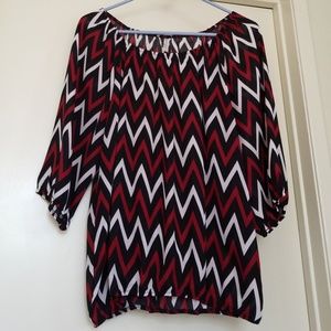 Chevron 3/4 sleeve